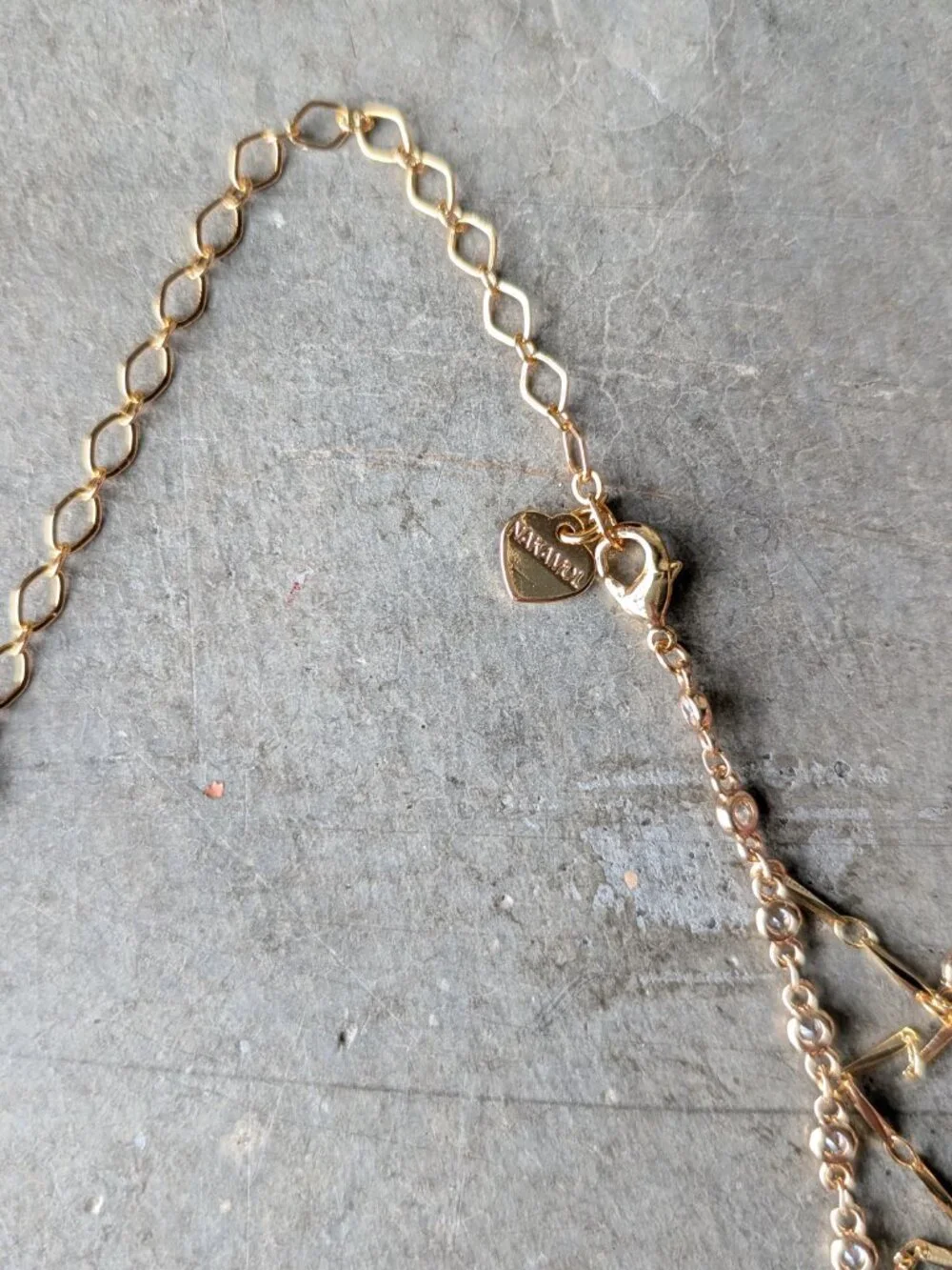 Anthropologie Nakamol Webbed Choker Necklace in Gold